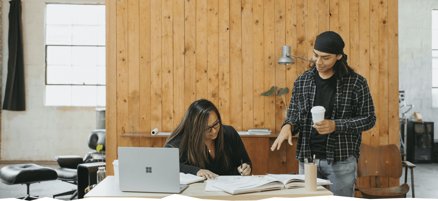 Header-picture-get-involved Woman end man working in an office
